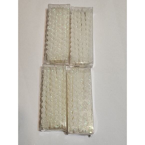 Holiday Home Icicle Ornaments White 4 Packs 20 * 4 = 80 Total - Picture 4 of 4